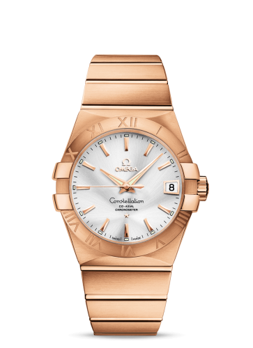 Omega 123.50.38.21.02.001 : Constellation Co-Axial 38 Red Gold / Silver