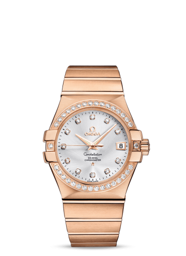 Omega 123.55.35.20.52.001 : Constellation Co-Axial 35 Red Gold / Diamond / Silver