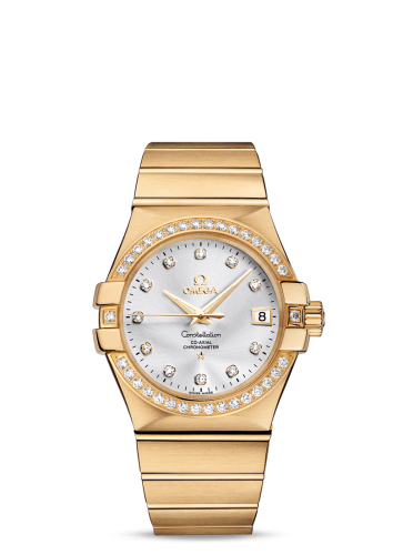 Omega 123.55.35.20.52.002 : Constellation Co-Axial 35 Yellow Gold / Diamond / Silver