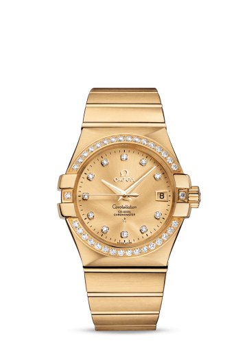 Omega 123.55.35.20.58.001 : Constellation Co-Axial 35 Yellow Gold / Diamond / Champagne