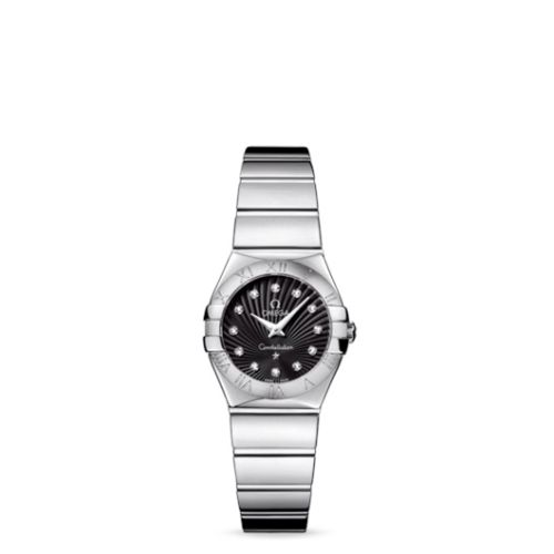 Omega 123.10.24.60.51.002 : Constellation Quartz 24 Polished Stainless Steel / Black Supernova