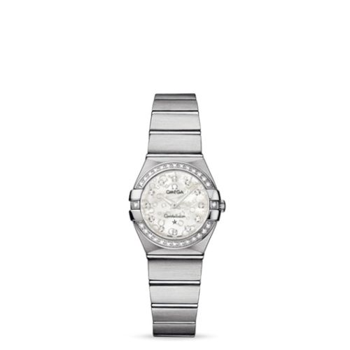 Omega 123.15.24.60.55.005 : Constellation Quartz 24 Brushed Stainless Steel / Diamond / Silver Omega