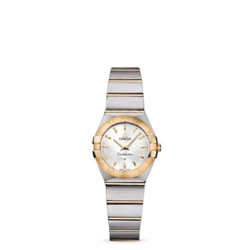 Omega 123.20.24.60.02.002 : Constellation Quartz 24 Brushed Stainless Steel / Yellow Gold / Silver