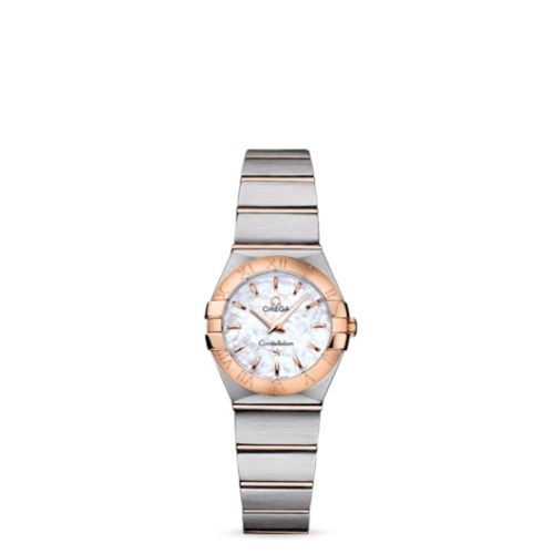 Omega 123.20.24.60.05.001 : Constellation Quartz 24 Brushed Stainless Steel / Red Gold / MOP