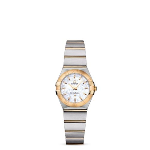 Omega 123.20.24.60.05.002 : Constellation Quartz 24 Brushed Stainless Steel / Yellow Gold / MOP