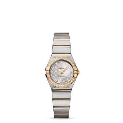 Omega 123.25.24.60.52.002 : Constellation Quartz 24 Brushed Stainless Steel / Yellow Gold / Silver Omega