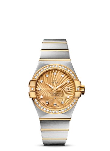Omega 123.25.31.20.58.001 : Constellation Co-Axial 31 Stainless Steel / Yellow Gold / Champagne Supernova