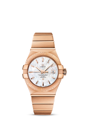Omega 123.50.31.20.05.001 : Constellation Co-Axial 31 Red Gold / MOP