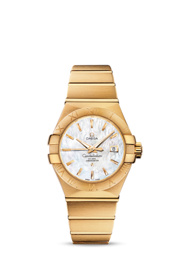 Omega 123.50.31.20.05.002 : Constellation Co-Axial 31 Yellow Gold / MOP