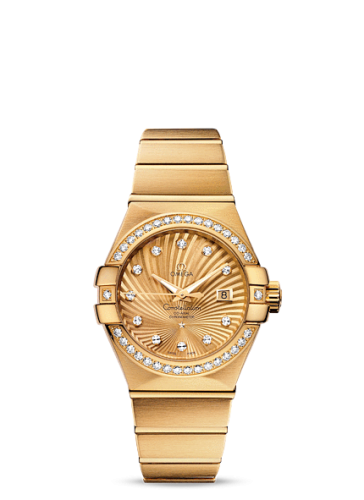 Omega 123.55.31.20.58.001 : Constellation Co-Axial 31 Yellow Gold / Diamond / Champagne Supernova