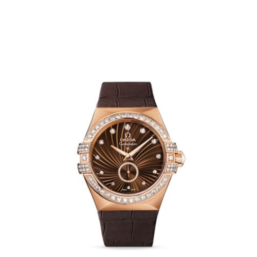 Omega 123.58.35.20.63.001 : Constellation Co-Axial 35 Small Seconds Red Gold / Diamond / Brown Supernova