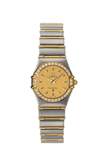 Omega 1267.10.00 : Constellation Quartz 22.5 Stainless Steel / Yellow Gold / Champagne