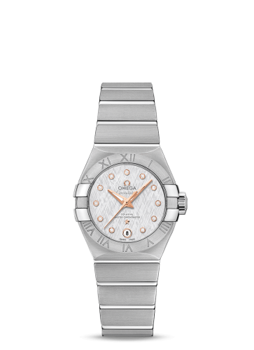 Omega 127.10.27.20.52.001 : Constellation Co-Axial Master Chronometer 27 Stainless Steel / Silver Silk-Diamond