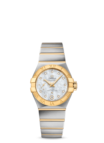 Omega 127.20.27.20.55.002 : Constellation Co‑Axial Master Chronometer 27 Small Seconds Stainless Steel / Yellow Gold / MOP