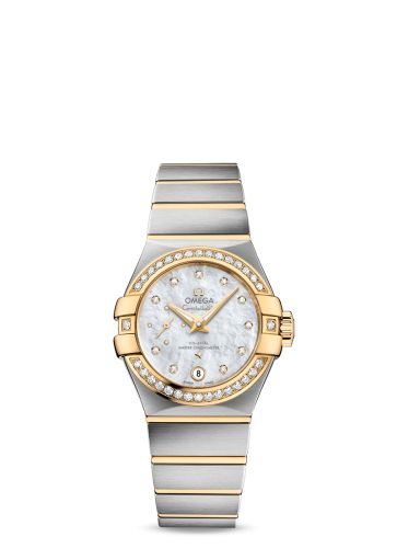 Omega 127.25.27.20.55.002 : Constellation Co‑Axial Master Chronometer 27 Small Seconds Stainless Steel / Yellow Gold / Diamond / MOP