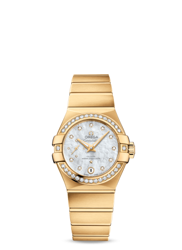 Omega 127.55.27.20.55.002 : Constellation Co‑Axial Master Chronometer 27 Small Seconds Stainless Yellow Gold / Diamond / MOP