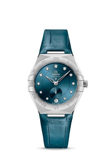 Omega 131.13.34.20.53.001 : Constellation Master Chronometer Small Seconds 34 Stainless Steel / Blue - Diamond