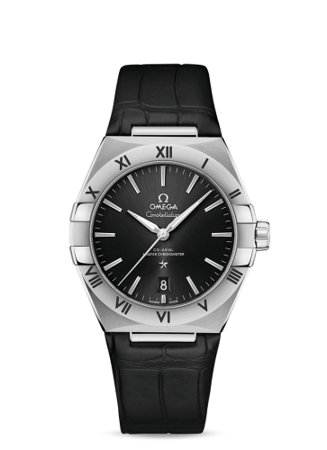 Omega 131.13.39.20.01.001 : Constellation Master Chronometer 39 Stainless Steel / Black / Alligator