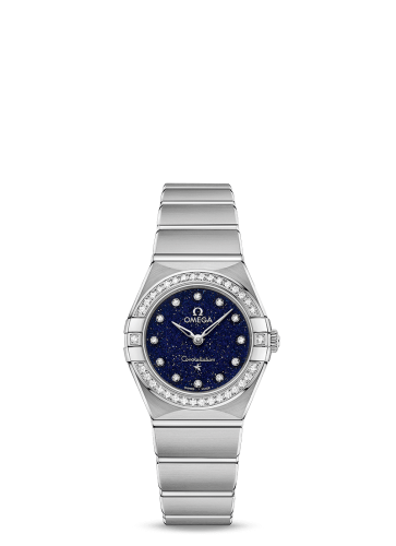 Omega 131.15.25.60.53.001 : Constellation Manhattan 25 Quartz Stainless Steel / Aventurine / Diamond