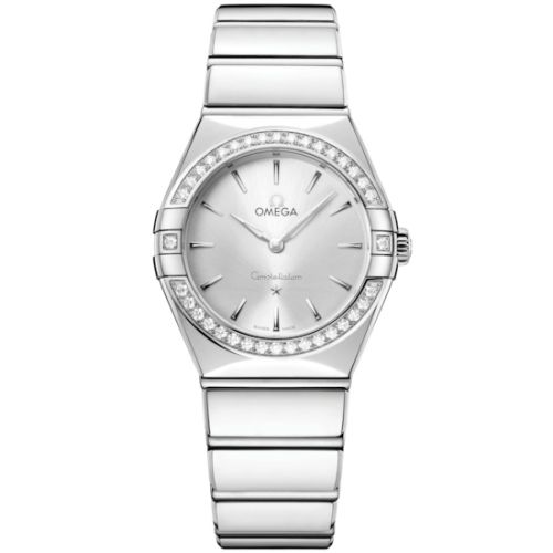Omega 131.15.28.60.02.001 : Constellation 28 Quartz Stainless Steel - Diamond / Silver