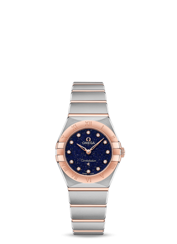 Omega 131.20.25.60.53.002 : Constellation Manhattan 25 Quartz Stainless Steel / Sedna Gold / Aventurine