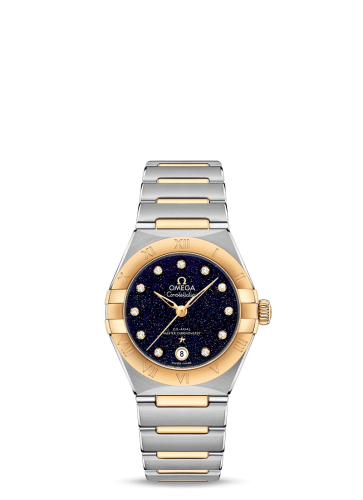 Omega 131.20.29.20.53.001 : Constellation Manhattan 29 Co-Axial Master Chronometer Stainless Steel / Yellow Gold / Aventurine