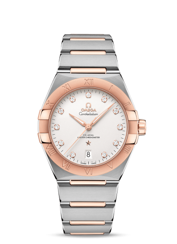 Omega 131.20.39.20.52.001 : Constellation Master Chronometer 39 Stainless Steel / Sedna / Silver-Diamond / Bracelet