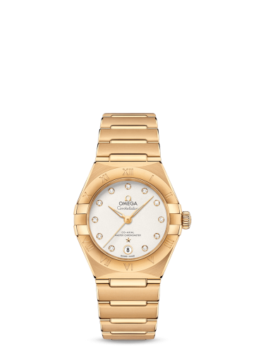 Omega 131.50.29.20.52.002 : Constellation Manhattan 29 Co-Axial Master Chronometer Yellow Gold / Silver