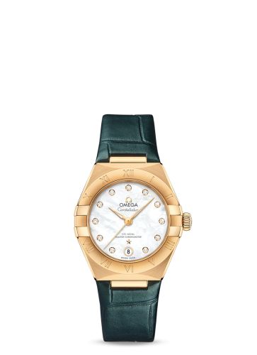 Omega 131.53.29.20.55.001 : Constellation Manhattan 29 Co-Axial Master Chronometer Yellow Gold / MOP