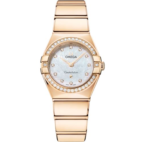 Omega 131.55.25.60.55.003 : Constellation Manhattan 25 Quartz Yellow Gold - Diamond / MOP Supernova