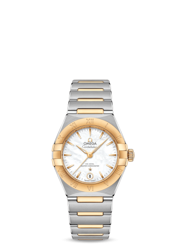 Omega 131.20.29.20.05.002 : Constellation Manhattan 29 Co-Axial Master Chronometer Stainless Steel / Yellow Gold / MOP