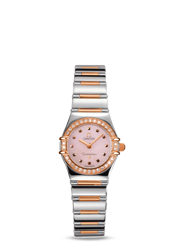 Omega 1368.73.00 : Constellation Quartz 22.5 My Choice Stainless Steel / Red Gold / Diamond / Pink