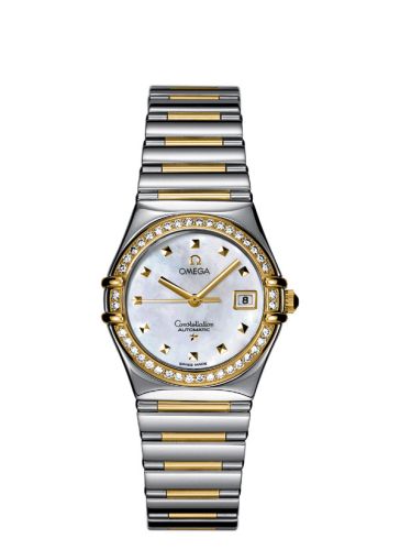 Omega 1396.71.00 : Constellation Automatic 27.5 My Choice Stainless Steel / Yellow Gold / Diamond / MOP