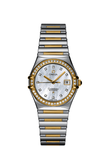 Omega 1396.75.00 : Constellation Automatic 27.5 My Choice Stainless Steel / Yellow Gold / MOP