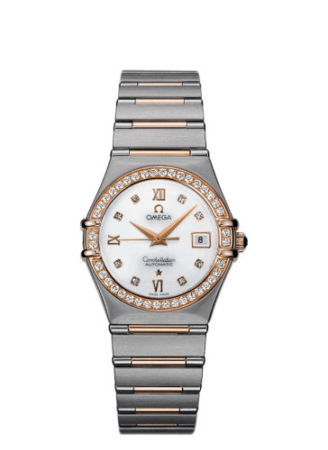 Omega 1397.76.00 : Constellation Automatic 27.5 Stainless Steel / Red Gold / Diamond / MOP
