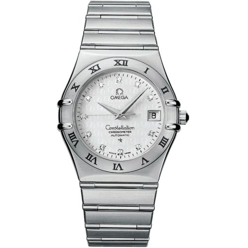 Omega 1504.35.00 : Constellation Automatic 35.5 Stainless Steel / Silver - Diamond