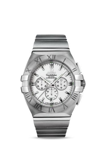 Omega 1514.20.00 : Constellation Co-Axial 41 Chronograph Double Eagle Stainless Steel / White / Bracelet