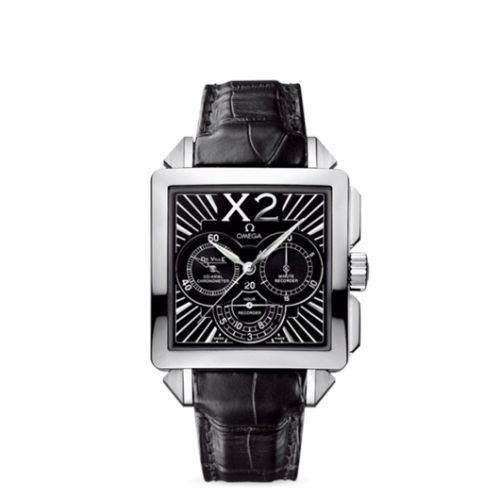 Omega 423.13.37.50.01.001 : De Ville X2 Co-Axial 37 Chronograph Stainless Steel / Black