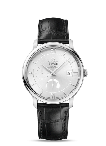 Omega 424.13.40.21.02.001 : De Ville Prestige Co-Axial 39.5 Power Reserve Stainless Steel / Silver