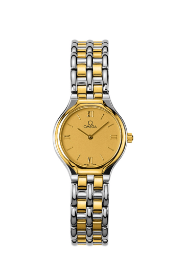 Omega 4260.13.00 : De Ville Symbol 23.5 Stainless Steel / Yellow Gold  / Champagne / Bracelet