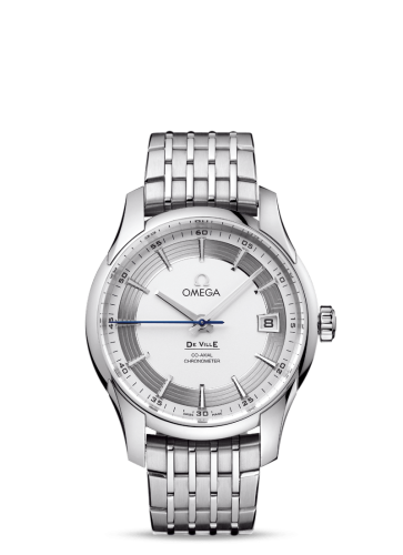 Omega 431.30.41.21.02.001 : De Ville Hour Vision Co-Axial Stainless Steel / Silver / Bracelet