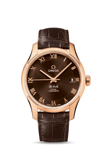 Omega 431.53.41.21.13.001 : De Ville Co-Axial 41 Red Gold / Brown