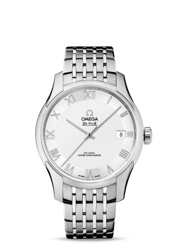 Omega 433.10.41.21.02.001 : De Ville Hour Vision Master Chronometer Stainless Steel / Silver / Bracelet