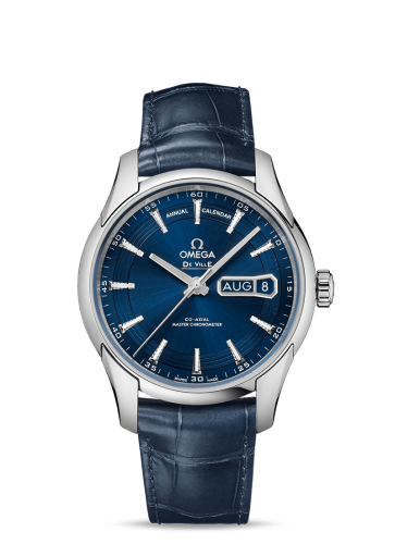 Omega 433.33.41.22.03.001 : De Ville Hour Vision Master Chronometer Annual Calendar Stainless Steel / Blue