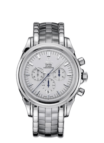 Omega 4541.31.00 : De Ville Co-Axial 41 Chronograph Stainless Steel / Silver / Bracelet