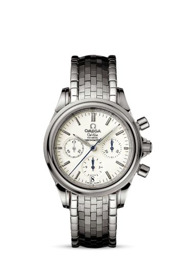 Omega 4572.31.00 : De Ville  Co-Axial Chronograph 35 Stainless Steel / Silver / Bracelet