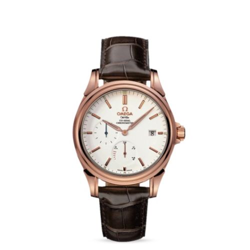 Omega 4652.20.32 : De Ville Co-Axial 38.7 Power Reserve Red Gold / White