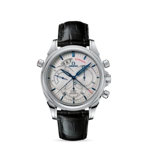 Omega 4847.30.31 : De Ville Co-Axial 41 Chronoscope Rattrapante Stainless Steel / Silver
