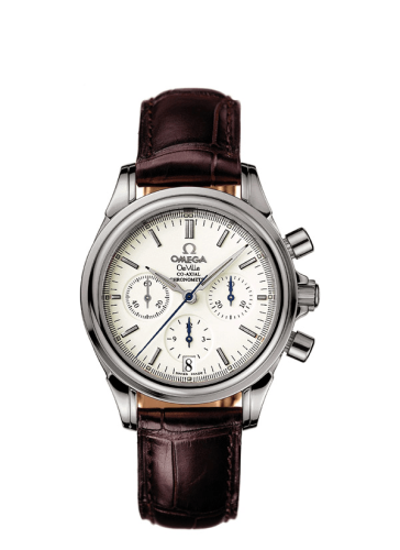 Omega 4872.31.32 : De Ville Co-Axial 35 Chronograph Stainless Steel / White