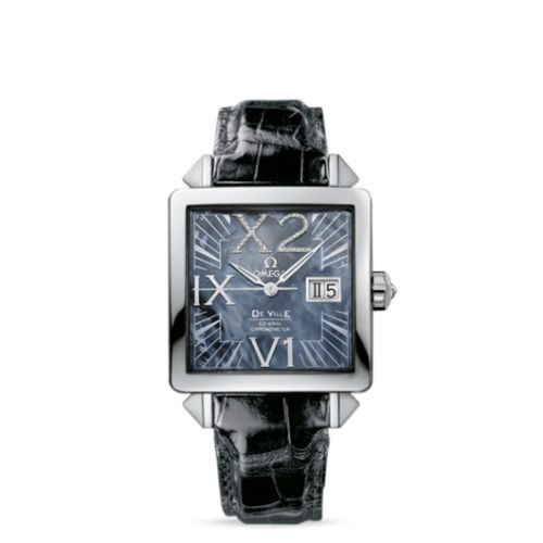 Omega 7718.72.31 : De Ville X2 Co-Axial 35 Big Date Stainless Steel / MOP